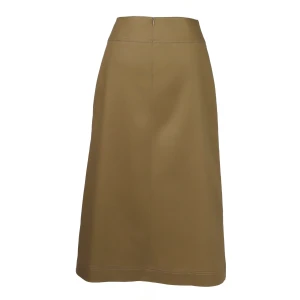 A-Line dark Khaki Maxi
